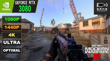 RTX 3080 | Call Of Duty Modern Warfare 3. 1080P, 1440P, 4K Ultra & Optimal Settings | DLSS Benchmark