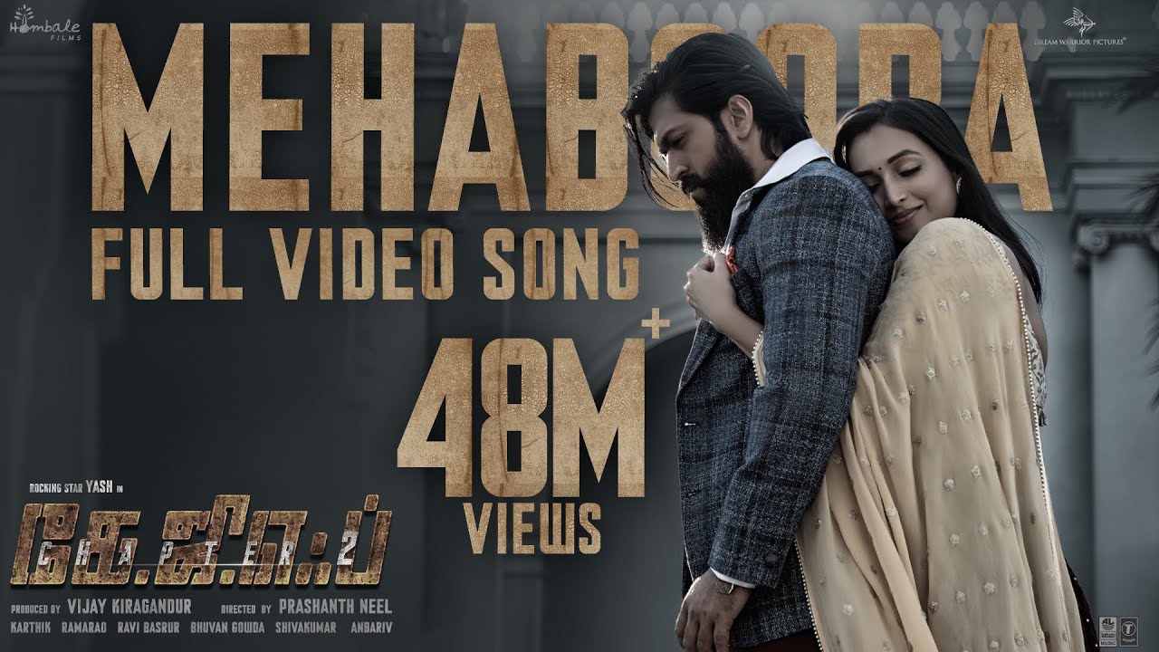 Mehabooba Video Song Tamil  KGF Chapter 2  RockingStar Yash  Prashanth Neel  Ravi Basrur