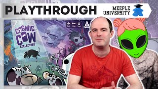 Cosmic Cow Collectors - Playthrough. Game about us aliens, abducting cows from planets. Moo👽🛸🐄