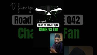 Road to IIT/JEE Q42 - Chalk vs Fan #mathbiceps #jee #iit #iitian