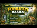 Forest Ranger & Inspector Interview 2026 | Complete Preparation Guide 🌲🔥 | topic FORESTRY Basic