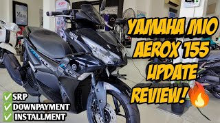 Yamaha Mio AEROX 155 Black 2023 Update Review! Price Update Cash, Down, Monthly, Rebates Langga Gail