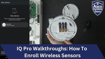 IQ Pro Mastery: Enrolling wireless PowerG sensors