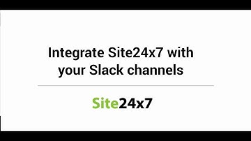 Site24x7 Slack Integration