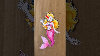 the super mario galaxy movie princess mermaid eye changing paper craft