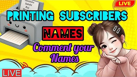 Artland Express live! PRINTING SUBSCRIBERS NAME ON PRINTER #shortsfeed #name #art #live #trending