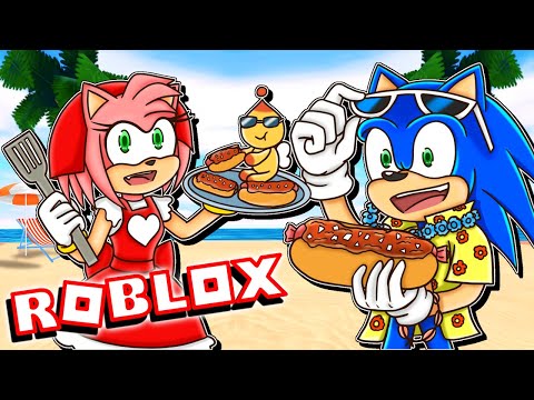 🌭 Sonic's Chilidog Challenge! - Sonic & Amy Play Sonic Speed Simulator (ROBLOX)