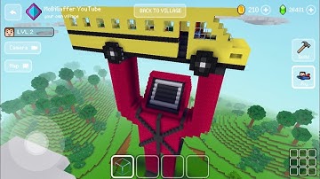 Block Craft 3D: Building Simulator Games For Free Gameplay#2152 (iOS & Android)l Squid Attack Bus 🚌