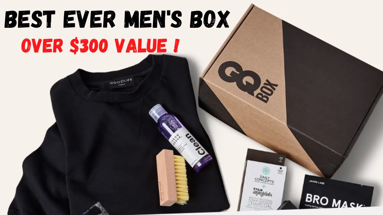 GQ subscription box Over 300 Value Unboxing YouTube
