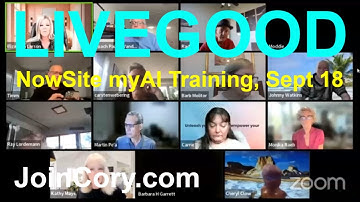 LIVEGOOD NowSite myAI Training, Learn How To Use It For Leads