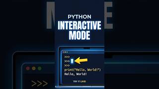 What Is Python Interactive Mode Explained in 40 Seconds