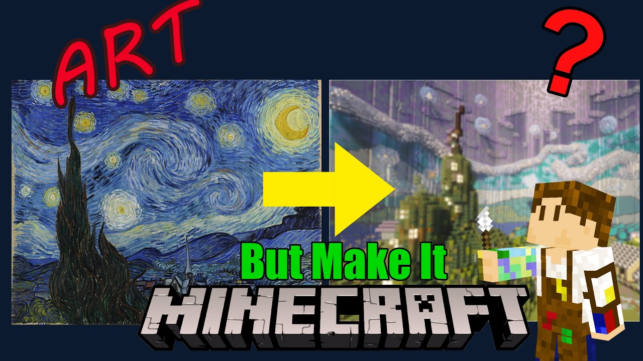 Turning Real Art into a Minecraft Build