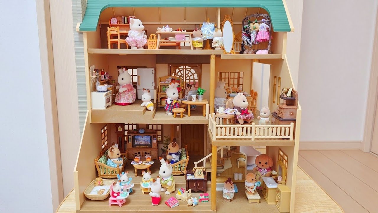 シルバニアファミリー 緑の丘のすてきなお家 リーメント ミニチュア 