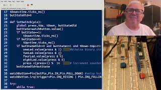 Raspbewrry Pi PicoW Lesson 84 Binary Counter