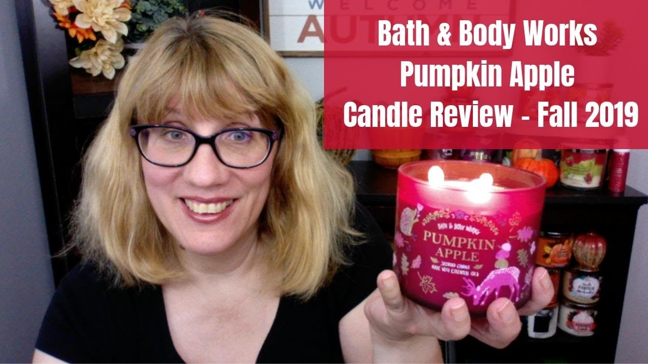 Bath & Body Works Pumpkin Apple Candle Review Fall 2019 YouTube