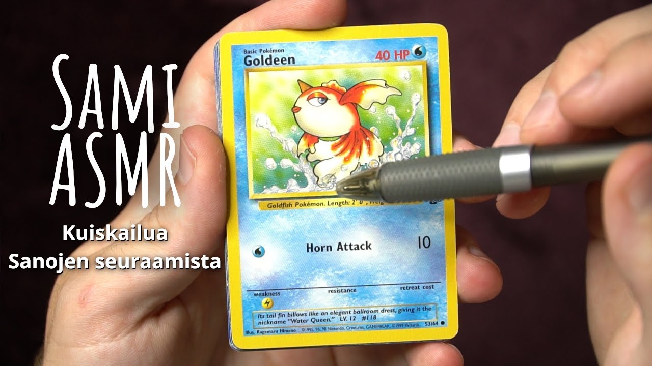 ASMR SUOMI ⭐️ Pokemon korttien tutkimista ! • Kuiskailua • Sanojen seuraamista