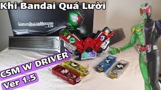 Review CSM W Driver Ver 1.5: Sự Vắt Sữa Triệt Để Từ Bandai. Kamen Rider W - Thám tử thành phố Fuuto