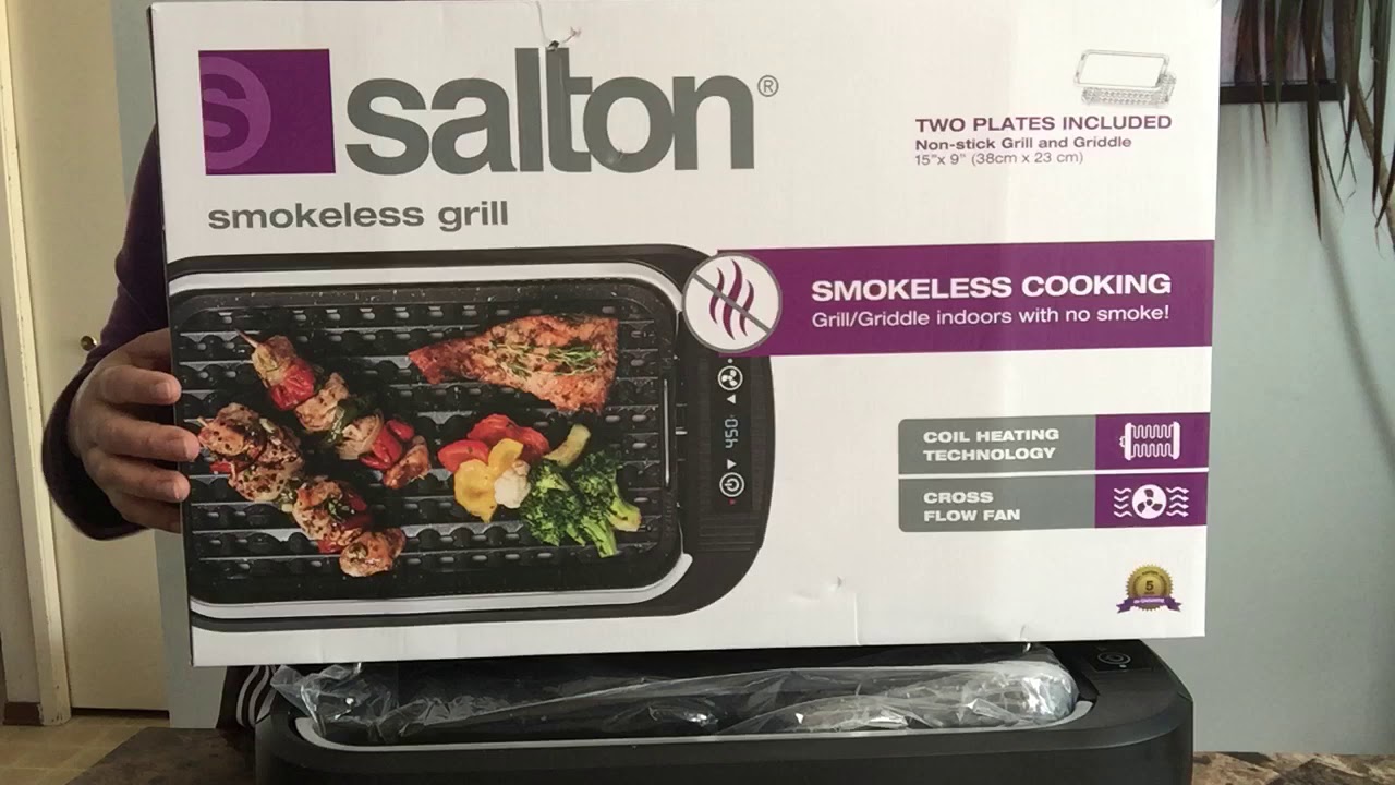 Salton smokeless grill Unboxing.เปิดกล่องเตาปิ้งย่างไร้ควัน YouTube