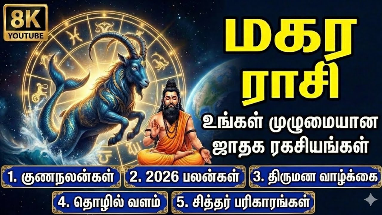 மகர ராசி: 2026-ல் ஏழரைச் சனியின் விடுபடலும்.. சிம்மாசனம் ஏறும் யோகமும்!| Makara Rasi 2026 Tamil
