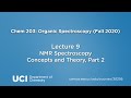 Chem 203. Lecture 09: NMR Spectroscopy Concepts and Theory, Part 2
