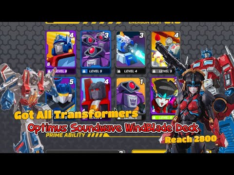 Transformers Tactical Arena  - Got All Transformers | 2800 Optimus Starscream WindBlade Deck