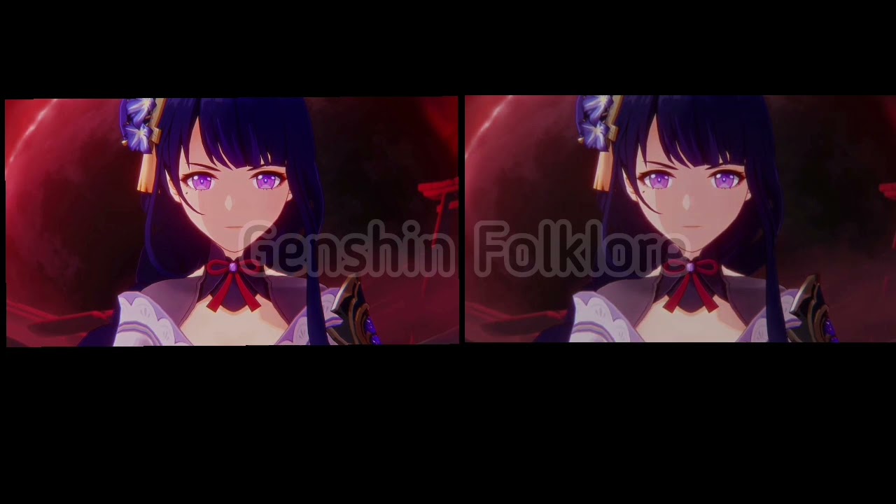 Aether and Lumine VS Baal Comparison Side by Side | Genshin Impact