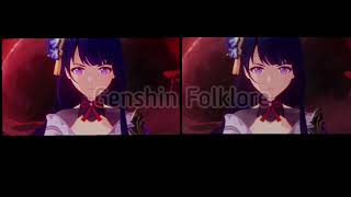 Aether And Lumine Vs Baal Comparison Side By Side Genshin Impact