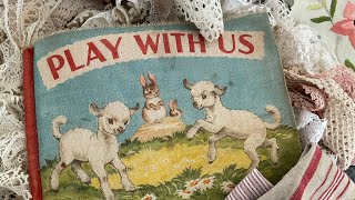 Part 3 VOL 9 TEXTILE TALES - vintage children’s book  - #slowstitching 2026 #roxyjournalofstitchery 