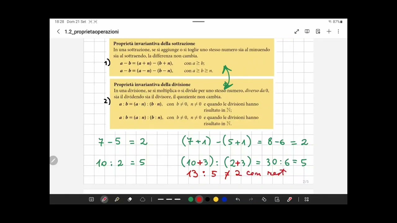Proprietà delle operazioni e proprietà delle potenze
