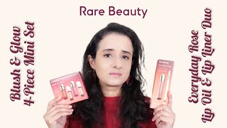 *NEW* RARE BEAUTY Blush & Glow 4-Piece Mini Set & Everyday Rose Lip Oil & Lip Liner Duo