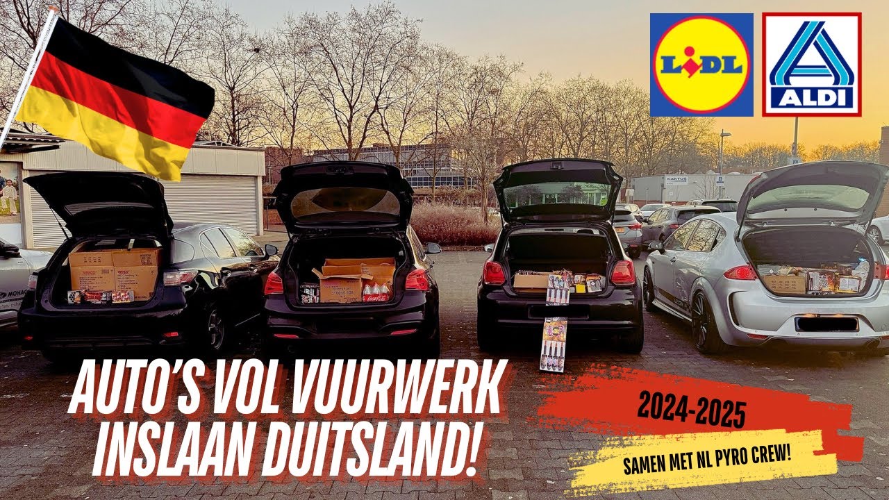 🇩🇪VEEL VUURWERK SHOPPEN IN DUITSLAND 🇩🇪AUTO’S VOL & NLPYROCREW🎆