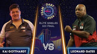 Kai Gotthardt vs Leonard Gates | 501 Elite Finals | NDA Team Dart screenshot 2