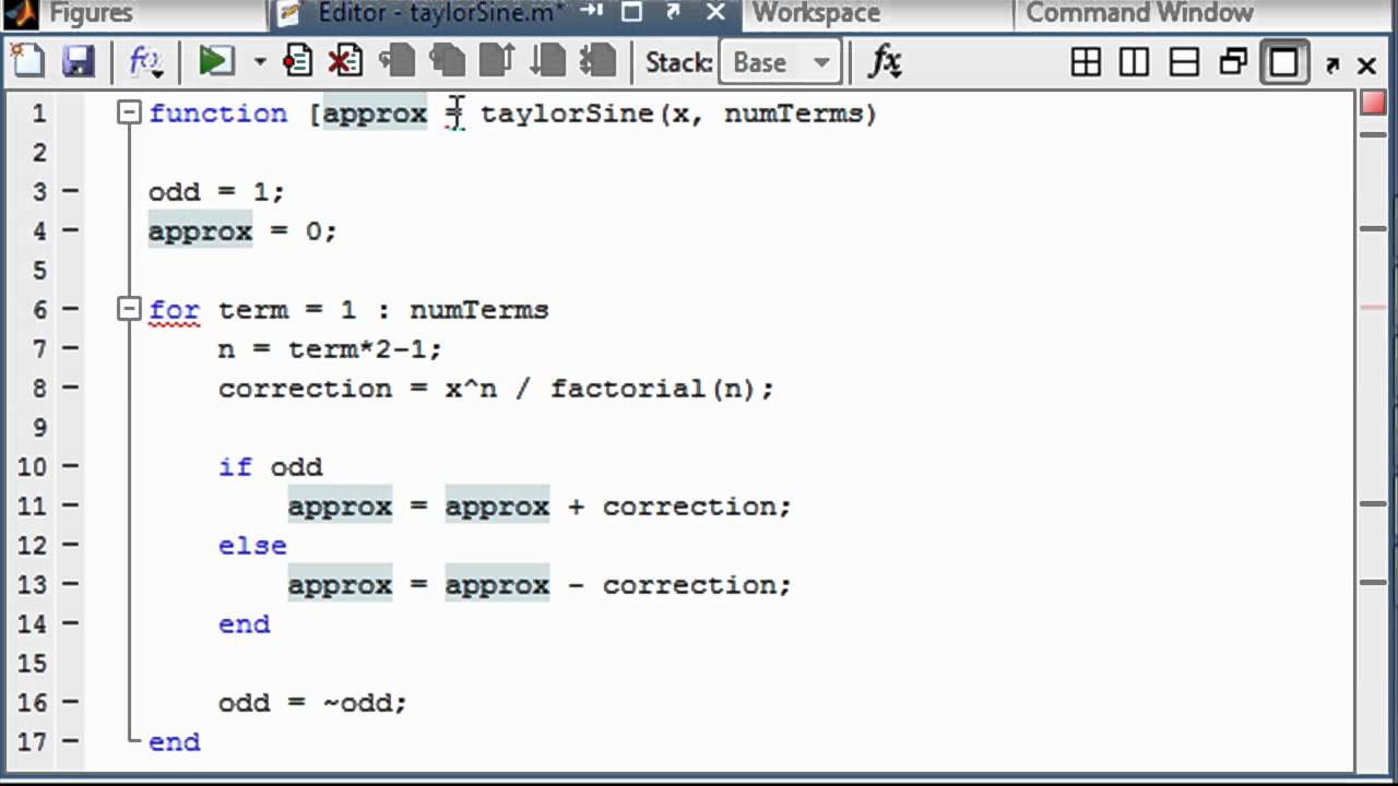 MATLAB tutorial: Functions of multiple arguments