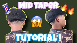 Mid taper with design tutorial with middle part (uncut)