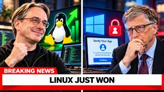 Linux JUST GOT a MASSIVE Advantage as New Law Forces Windows Into Age Verification!