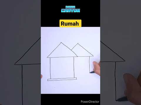 Cara gambar rumah