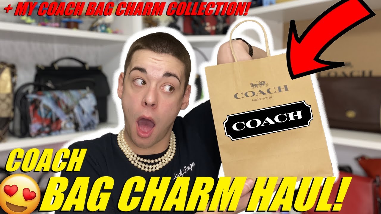 Coach BAG CHARM HAUL! + My ENTIRE Coach Bag Charm COLLECTION! - YouTube