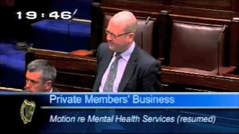 Deputy Gerald Nash speaking on Mental Health