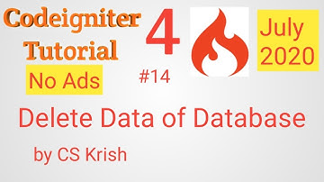 How to Delete Data of Database using Codeigniter 4 tutorial in hindi