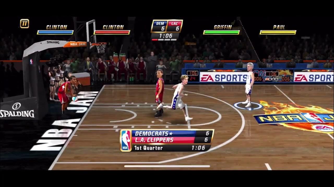 Ready go to ... https://youtu.be/A5UN-y03j5E [ NBA Jam: Highlights From Bill and Hillary Clintonâs Match Up with Blake Griffin and Chris Paul]