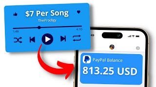 Earn $7 PER SONG Listened To - Make Money Online