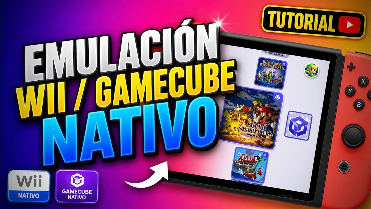 TUTORIAL: Instala Gamecube/Wii en Nintendo Switch sin instalar Android o Linux - Emulador Tico