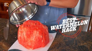 The BEST & EASÏEST way to Cut a Watermelon - It's the Only Way