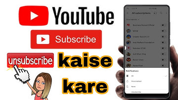 YouTube channel subscribe ko unsubscribe kaise kare / how to delete YouTube subscribe