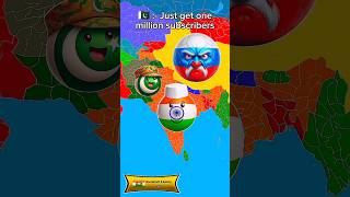 😱🔥 Black Hole Ate Countries India Pakistan Russia Part 1 #countryballs #countries #shortsvideo