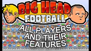 All Big Head Football players | Big Head Football (Flash Game)
