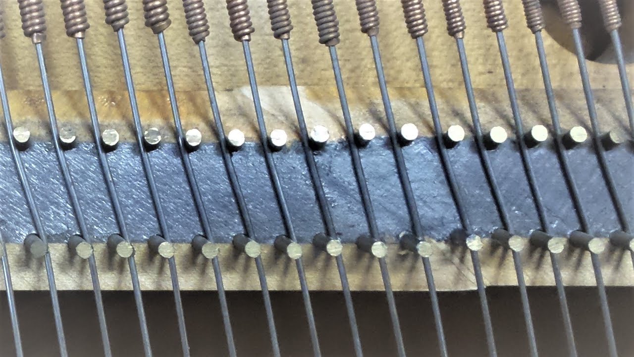 Piano bass bridge repair YouTube