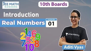 L-1 Introduction | Real Numbers | JEE MATH Rankers | Aditi Vyas
