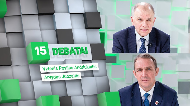 15min studijoje – kandidatų į prezidentus V.P.Andriukaičio ir A.Juozaičio debatai
