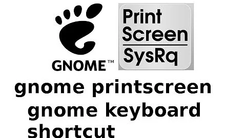 atalho gnome print screen  shortcut keyboard gnome printscreen